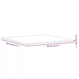 tömör bükkfa négyzet alakú asztallap 80 x 80 x 1,5 cm