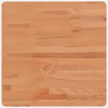 tömör bükkfa négyzet alakú asztallap 50 x 50 x 2,5 cm