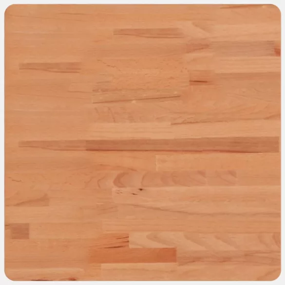 tömör bükkfa négyzet alakú asztallap 50 x 50 x 2,5 cm