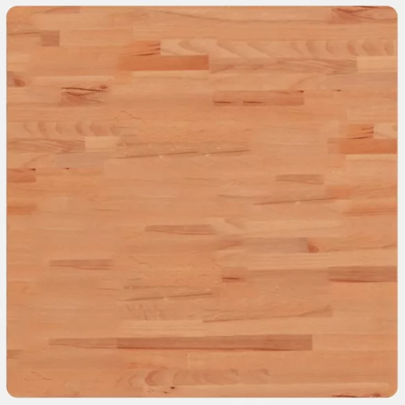 tömör bükkfa négyzet alakú asztallap 70 x 70 x 2,5 cm