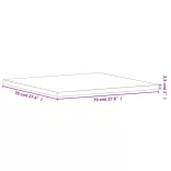 tömör bükkfa négyzet alakú asztallap 70 x 70 x 2,5 cm