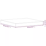 tömör bükkfa négyzet alakú asztallap 40 x 40 x 4 cm