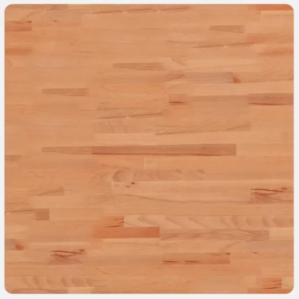 tömör bükkfa négyzet alakú asztallap 70 x 70 x 4 cm