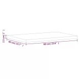 tömör bükkfa fürdőszobai pult 60 x 40 x 2,5 cm