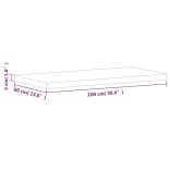 tömör bükkfa fürdőszobai pult 100 x 60 x 4 cm