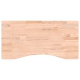 tömör bükkfa íróasztallap 80 x (36-40) x 2,5 cm