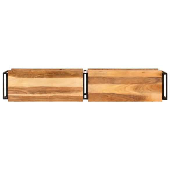 tömör akácfa TV-szekrény 160 x 30 x 40 cm