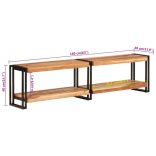 tömör akácfa TV-szekrény 160 x 30 x 40 cm