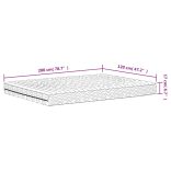 fehér H2/H3 keménységű habmatrac 120 x 200 cm