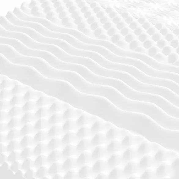 fehér 7 zónás 20 ILD keménységű habmatrac 200 x 200 cm