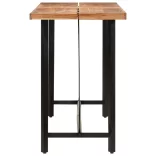 tömör akácfa és vas bárasztal 150 x 70 x 107 cm