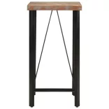 tömör újrahasznosított fa és vas bárasztal 55 x 55 x 107 cm