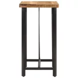 tömör mangófa és vas bárasztal 55 x 55 x 107 cm