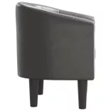 szürke műbőr kagylófotel