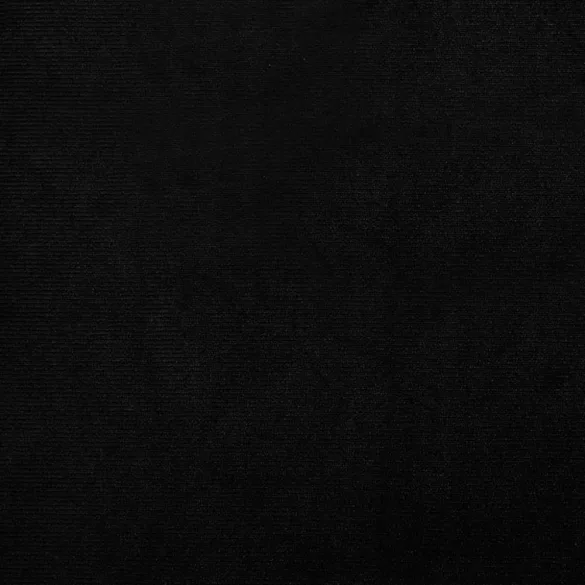 fekete bársony kagylófotel lábzsámollyal