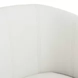 fehér műbőr kagylófotel