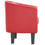 piros műbőr kagylófotel