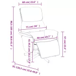 sötétzöld szövet dönthető fotel lábtartóval