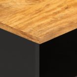 barna és barna tömör mangófa TV-szekrény 80x33,5x46 cm