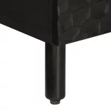 fekete tömör mangófa TV-szekrény 70 x 33 x 46 cm