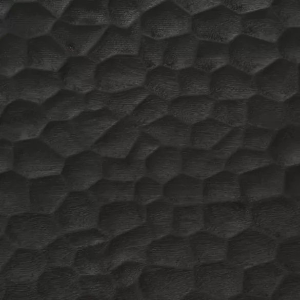 2 db fekete tömör mangófa éjjeliszekrény 40 x 33 x 46 cm