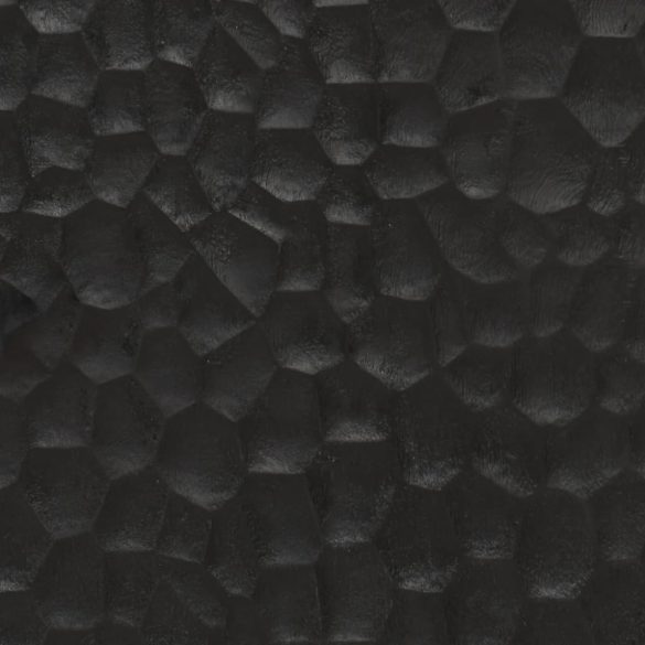 fekete tömör mangófa TV-szekrény 80 x 31 x 46 cm