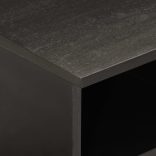 fekete tömör mangófa TV-szekrény 80 x 33 x 46 cm