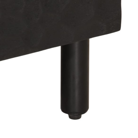 fekete tömör mangófa TV-szekrény 100 x 33 x 46 cm