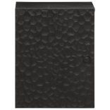 fekete tömör mangófa fali fürdőszobaszekrény 38 x 33 x 48 cm