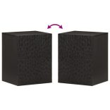 fekete tömör mangófa fali fürdőszobaszekrény 38 x 33 x 48 cm