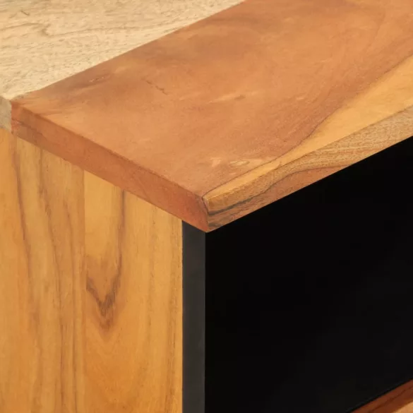 tömör akácfa éjjeliszekrény 40 x 33 x 46 cm