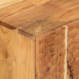 tömör akácfa TV-szekrény 80x33x46 cm