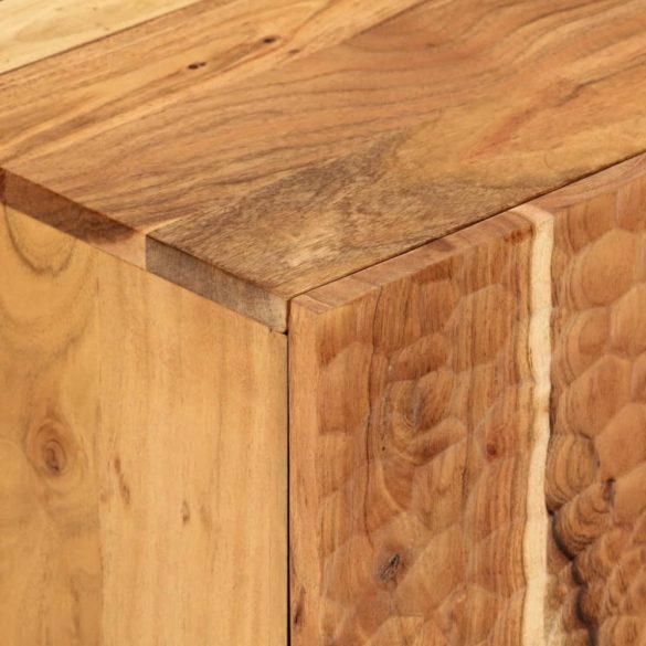 tömör akácfa TV-szekrény 80x33x46 cm