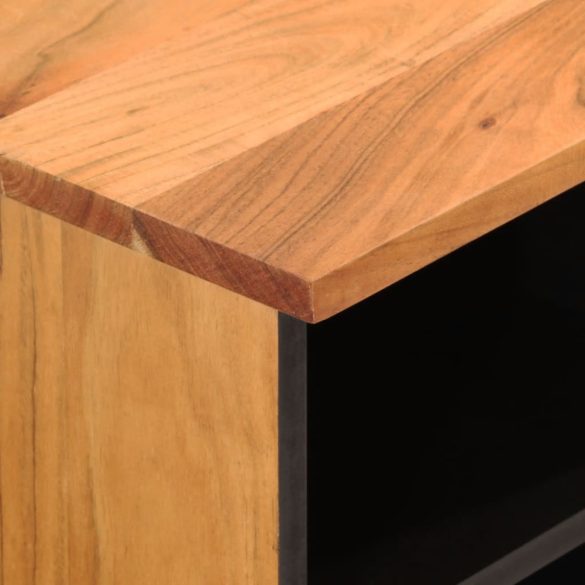 tömör akácfa TV-szekrény 80x33x46 cm