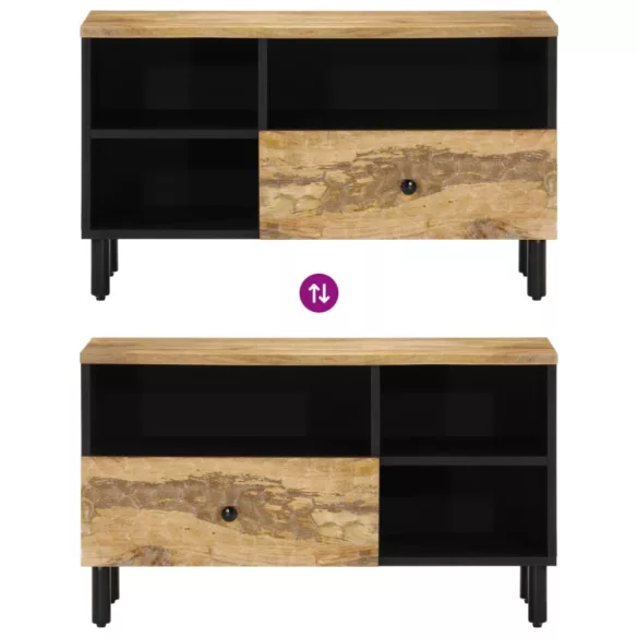 tömör mangófa TV-szekrény 80 x 33 x 46 cm