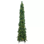 megvilágított műkarácsonyfa 130 LED-del 210 cm