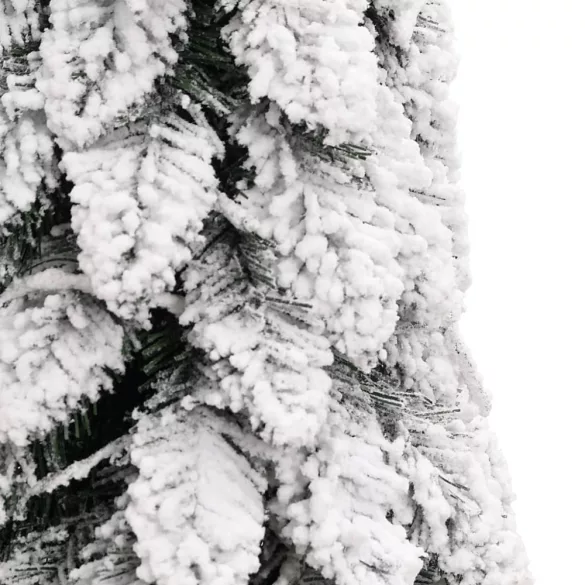 megvilágított műkarácsonyfa 80 LED-del és hóval 150 cm