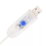 könnyen felállítható műkarácsonyfa hóval 50 LED-del 120 cm