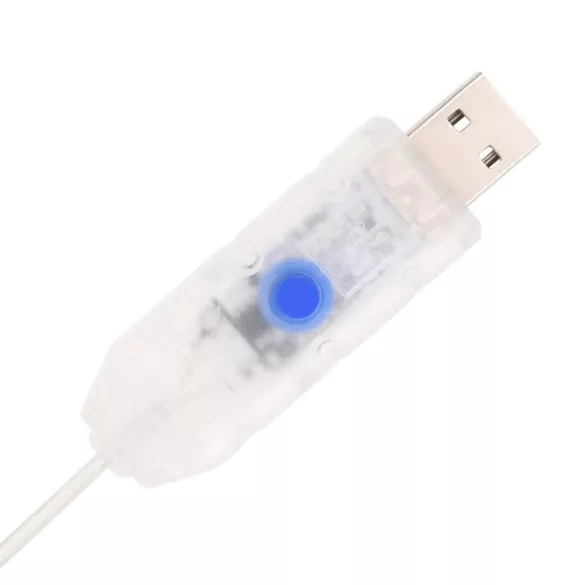 könnyen felállítható műkarácsonyfa hóval 100 LED-del 150 cm