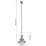 alumínium függőlámpa 25 x 25 x 136 cm