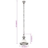 alumínium függőlámpa 24 x 24 x 137 cm