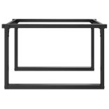 acél dohányzóasztallábak O-alakú vázzal 80 x 70 x 43 cm