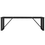 acél dohányzóasztallábak O-alakú vázzal 140 x 30 x 43 cm