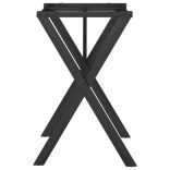 acél étkezőasztallábak X-alakú vázzal 60 x 40 x 73 cm
