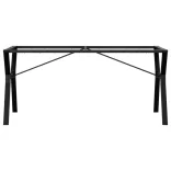 acél étkezőasztallábak Y-alakú vázzal 160 x 80 x 73 cm