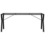 acél étkezőasztallábak Y-alakú vázzal 180 x 80 x 73 cm