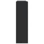 fekete tükrös fürdőszobaszekrény LED-del 45 x 13 x 52 cm