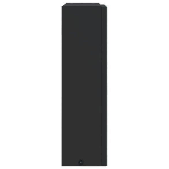 fekete tükrös fürdőszobaszekrény LED-del 45 x 13 x 52 cm