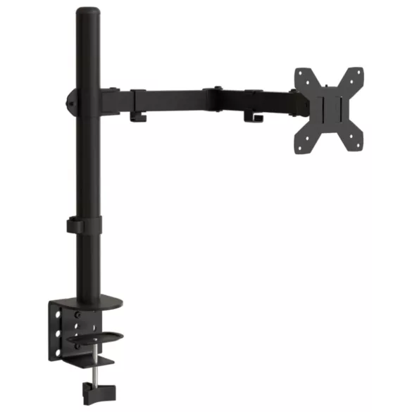 fekete acél monitorállvány VESA 75/100 mm