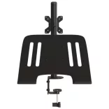 fekete acél monitorállvány VESA 75/100 mm